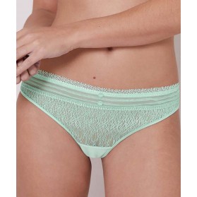 Tanga SIMONE PERELE BLOSSOM VERT D'EAU