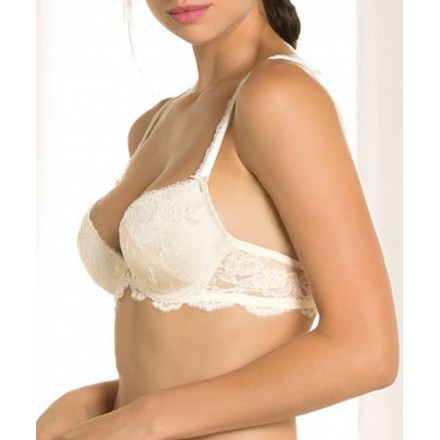 Soutien-gorge coque LISE CHARMEL EXCEPTION CHARME SOIE NACRE