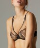 Soutien-gorge avec armatures décolleté plongeant SIMONE PERELE NUANCE NOIR