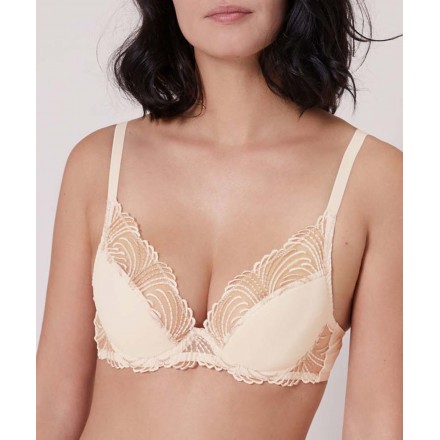 Soutien-gorge push-up triangle SIMONE PERELE NUANCE PERLE IVOIRE