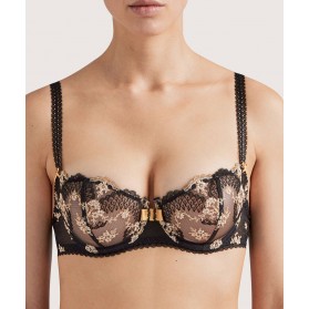 Soutien-gorge corbeille AUBADE LA BELLE GALANTE NOIR PHOENIX