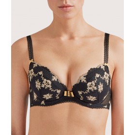 Soutien-gorge push-up AUBADE LA BELLE GALANTE NOIR PHOENIX