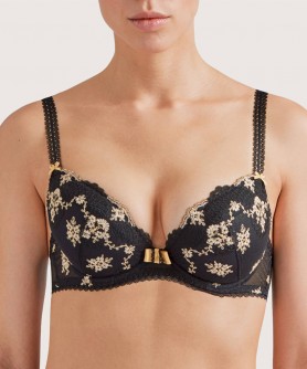 Soutien-gorge push-up AUBADE LA BELLE GALANTE NOIR PHOENIX