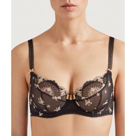 Soutien-gorge balconnet AUBADE LA BELLE GALANTE NOIR PHOENIX