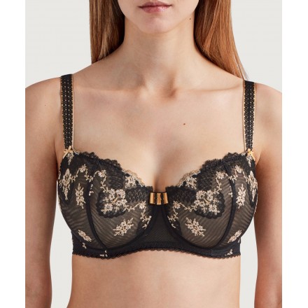 Soutien-gorge corbeille confort AUBADE LA BELLE GALANTE NOIR PHOENIX