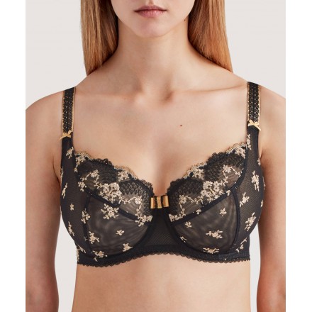 Soutien-gorge emboîtant confort AUBADE LA BELLE GALANTE NOIR PHOENIX