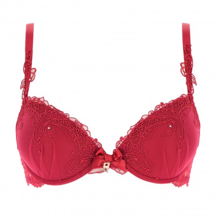 Soutien-gorge coque LISE CHARMEL SOIR DE VENISE ROUGE VENISE