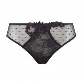 Slip fantaisie dentelle LISE CHARMEL SOIREE LIBERTINE NOIR LIBERTINE