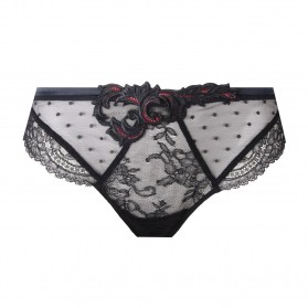 Tanga dentelle LISE CHARMEL SOIREE LIBERTINE NOIR LIBERTINE