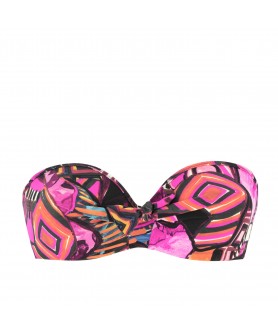 Haut de maillot de bain bandeau coque ANTIGEL L'ART PREMIERE FUSHIA PREMIER