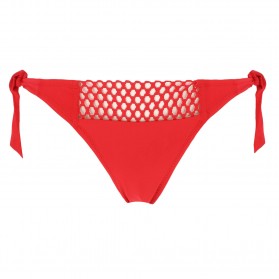 Slip de bain lacets ANTIGEL LA DOUBLE MIX ROUGE PARFAIT