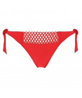 Slip de bain lacets ANTIGEL LA DOUBLE MIX ROUGE PARFAIT