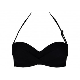 Haut de maillot de bain bandeau coque ANTIGEL LA CHIQUISSIMA NOIR