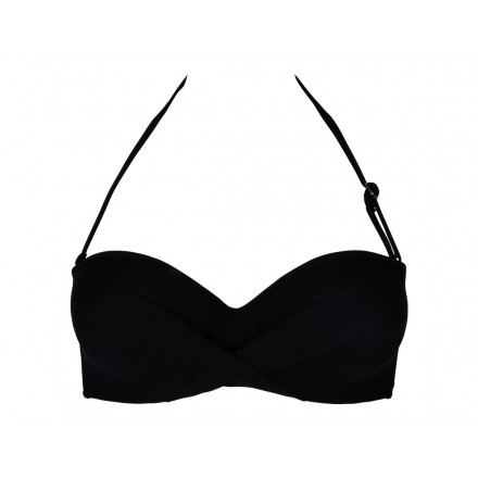 Haut de maillot de bain bandeau coque ANTIGEL LA CHIQUISSIMA NOIR