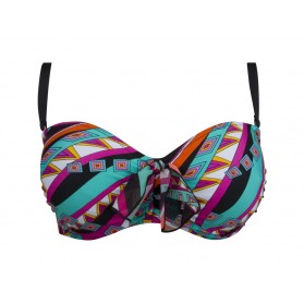 Haut de maillot de bain bandeau souple bonnet profond ANTIGEL LA PSYCHEDELIA FANTASMAGORIE