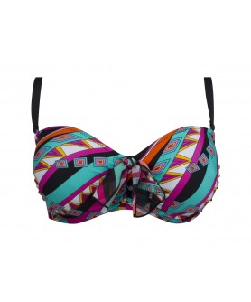 Haut de maillot de bain bandeau souple bonnet profond ANTIGEL LA PSYCHEDELIA FANTASMAGORIE