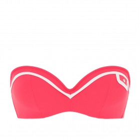 Haut de maillot de bain bandeau coque LISE CHARMEL ELEGANCE COUTURE ELEGANCE CORAIL