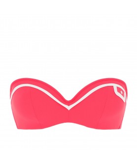 Haut de maillot de bain bandeau coque LISE CHARMEL ELEGANCE COUTURE ELEGANCE CORAIL