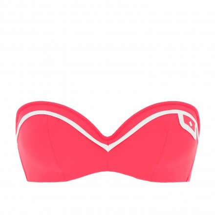 Haut de maillot de bain bandeau coque LISE CHARMEL ELEGANCE COUTURE ELEGANCE CORAIL