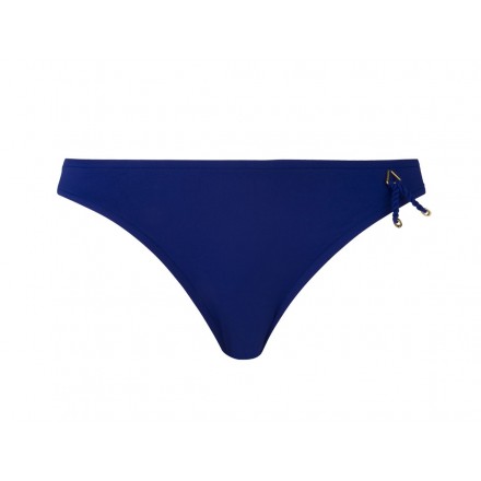 Slip de bain taille basse LISE CHARMEL PONPOMS ARTY MER INDIGO