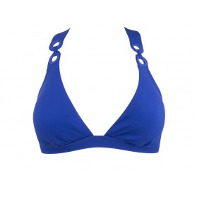 Haut de maillot de bain triangle sans armatures LISE CHARMEL JEUX D'ANNEAUX ANNEAU BLEU