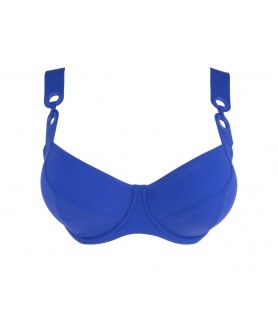 Haut de maillot de bain corbeille bonnet profond LISE CHARMEL JEUX D'ANNEAUX ANNEAU BLEU