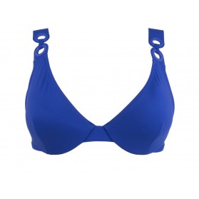 Haut de maillot de bain coque LISE CHARMEL JEUX D'ANNEAUX ANNEAU BLEU