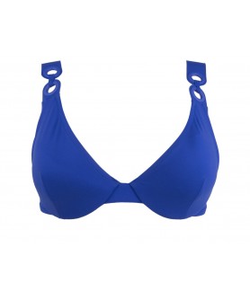 Haut de maillot de bain coque LISE CHARMEL JEUX D'ANNEAUX ANNEAU BLEU