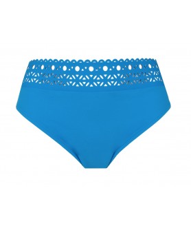 Slip de bain taille haute LISE CHARMEL AJOURAGE COUTURE AJOURAGE TURQUOISE