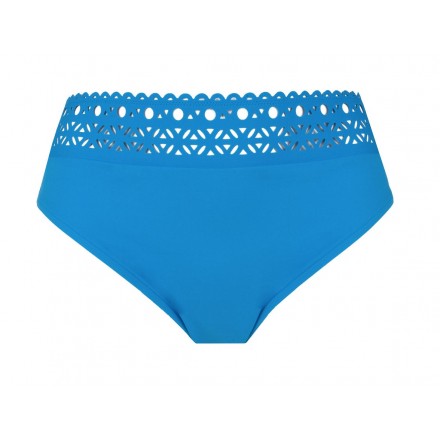 Slip de bain taille haute LISE CHARMEL AJOURAGE COUTURE AJOURAGE TURQUOISE