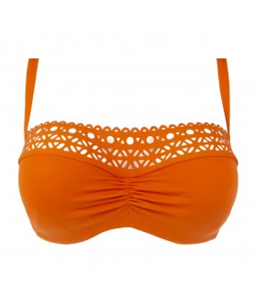 Haut de maillot de bain bandeau souple LISE CHARMEL AJOURAGE COUTURE CURRY COUTURE