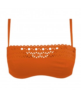 Haut de maillot de bain brassière coque LISE CHARMEL AJOURAGE COUTURE CURRY COUTURE