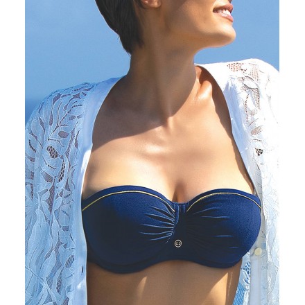 Haut de maillot de bain brassière bonnet profond LISE CHARMEL PLAISIR REGATE BLEU REGATE