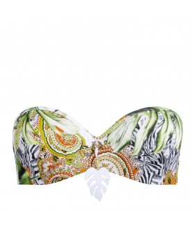 Haut de maillot de bain bandeau coque LISE CHARMEL FEERIE TROPICALE NATURE TROPICALE