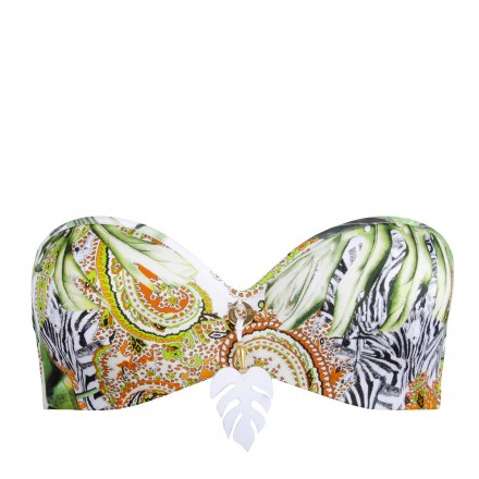 Haut de maillot de bain bandeau coque LISE CHARMEL FEERIE TROPICALE NATURE TROPICALE