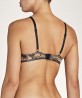 Soutien-gorge triangle push-up AUBADE FLEUR DE TATOO ENCRE NOIRE