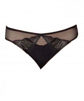 Tanga ANTINEA BIJOU DE NUIT NOIR ARGENT