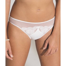 Slip fantaisie ANTINEA DE LISE CHARMEL ROSACE EN FLEUR ECRU NACRE