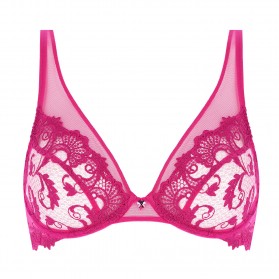 Soutien-gorge triangle armatures LISE CHARMEL DRESSING FLORAL DRESSING MAGENTA