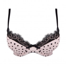 Soutien-gorge coque ANTIGEL SCENARIO POIS POIS NOIR