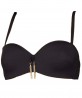 Haut de maillot de bain brassière LISE CHARMEL POMPONS ARTY NOIR