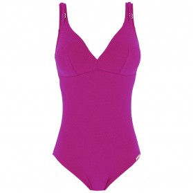 Maillot de bain une pièce nageur maintien LISE CHARMEL TRESSES BIJOUX TRESSES FUSHIA