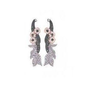 Boucles d'oreilles LISE CHARMEL FRISSON VEGETAL VEGETAL GRIS