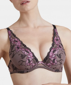 Soutien-gorge push-up triangle AUBADE A FLEUR DE TOI ROMANCE