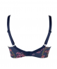 Soutien-gorge armature bien-être ANTIGEL FOLIE FOULARD BLEU FOULARD