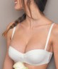 Soutien-gorge bandeau coques ANTIGEL CARREMENT LOVE ECRU NACRE