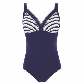 Maillot de bain une pièce nageur maintien sans armatures ANTIGEL LA BELLE A BORD