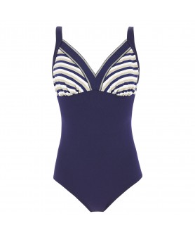 Maillot de bain une pièce nageur maintien sans armatures ANTIGEL LA BELLE A BORD