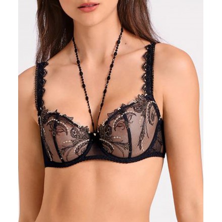 Soutien-gorge corbeille AUBADE AMOUR PRECIEUX NOIR DIAMANT