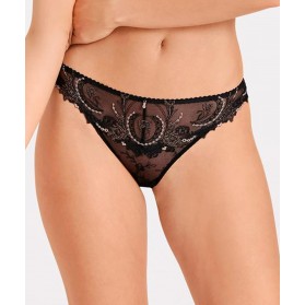 Slip italien AUBADE AMOUR PRECIEUX NOIR DIAMANT